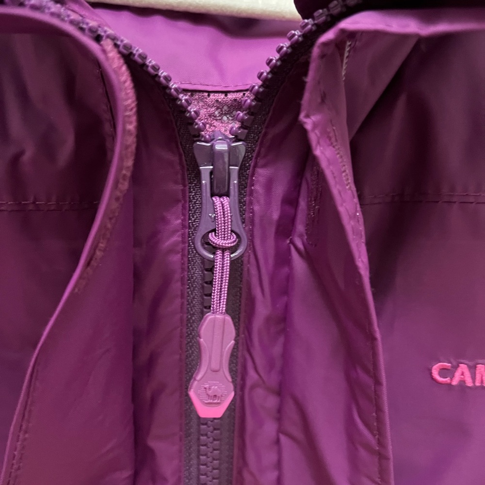 Camel Crown Purple Hooded Rain Jacket - Picture 12 of 13